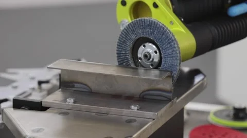 Robotic Angular Grinder Video stock 283900852