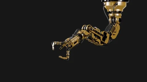 ROBOTIC ARM 3 Video stock 255482605