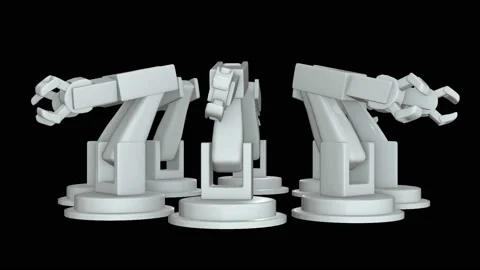 Robotic arm 3d Stock Footage 112344866