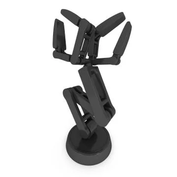 Robotic arm 3d Stock Illustration