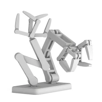 Robotic arm 3d Stock Illustration