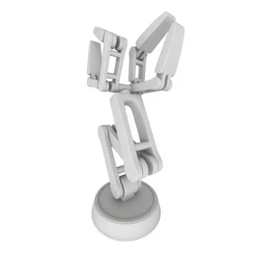 Robotic arm 3d Illustrazione stock