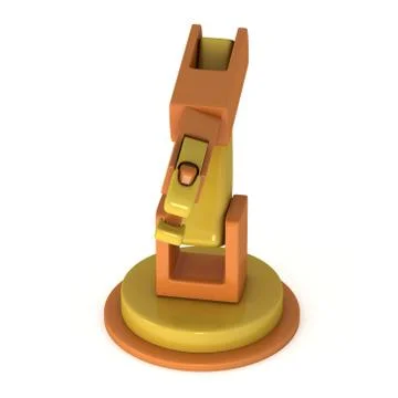 Robotic arm 3d Stock Illustration