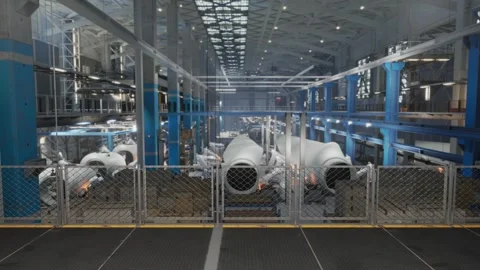 Robotic Arm Built an Electricity Producing Wind Turbine Video stock 269719929