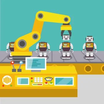 Robotic arm concept イラスト素材