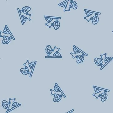 Robotic arm crops robot harvests line vector seamless pattern 스톡 일러스트