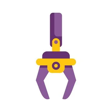 Robotic arm gripper holding using artificial intelligence 스톡 일러스트