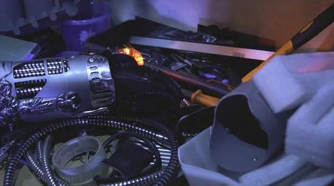 Robotic arm for human prosthesis with controlled movement. Footage. Development Stock Photos