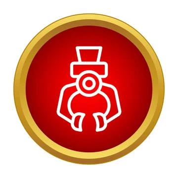 Robotic arm icon representing industrial automation technology Stock Illustration