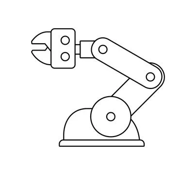 Robotic arm Stock Illustration