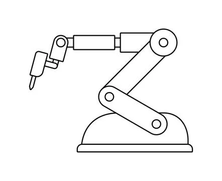 Robotic arm Stock Illustration