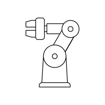 Robotic arm Illustrazione stock