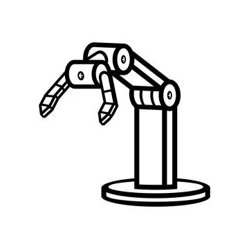 Robotic arm Stock Illustration