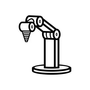 Robotic arm Stock Illustration