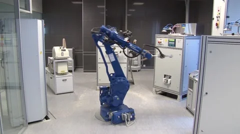 Robotic arm in laboratory Video stock 52783952
