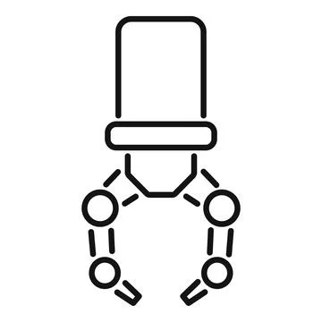 Robotic arm manipulator gripping using artificial intelligence technology 스톡 일러스트