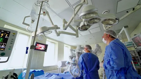 Robotic arm for minimal invasive surgery Stock Footage 151784285