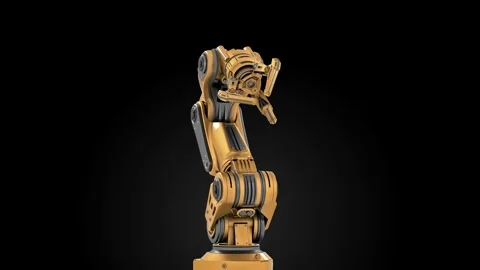ROBOTIC ARM old Stock Footage 253654233