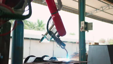 Robotic arm operate Stock Footage 171372593