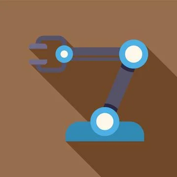Robotic arm picking up object in modern factory automation process Stock Illustration