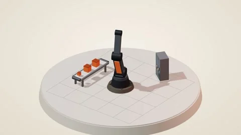 Robotic arm studio slow orbit Stock Footage 339592886