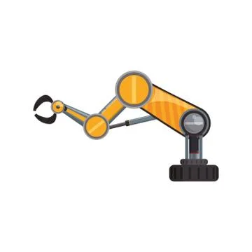 Robotic arm technology Illustrazione stock