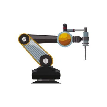 Robotic arm technology イラスト素材