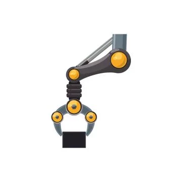 Robotic arm technology Stock Illustration