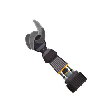 Robotic arm technology Illustrazione stock