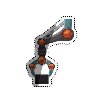 Robotic arm technology イラスト素材