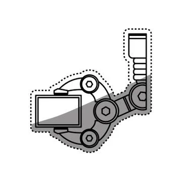 Robotic arm technology イラスト素材