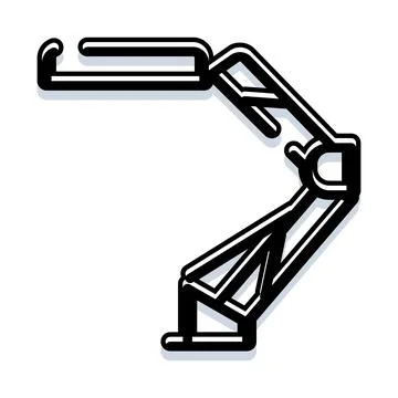 Robotic arm technology symbolizing industrial automation and innovation Stock Illustration