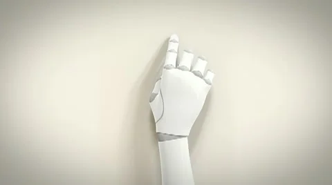 Robotic Arm Touchscreen Gestures – Pan/Drag Video stock 10818129