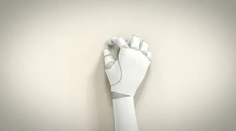 Robotic Arm Touchscreen Gestures – Tap and Zoom Stock Footage 10818062