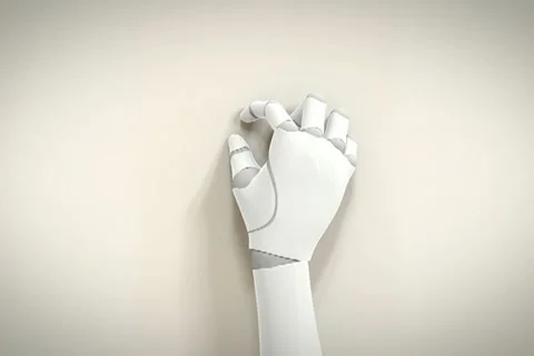 Robotic Arm Touchscreen Gestures – Tap and Zoom Stock Footage 10818121