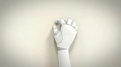 Robotic Arm Touchscreen Gestures – Tap and Zoom Stock Footage 10818153