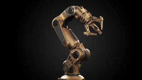 ROBOTIC-ARM-TURNTABLE Stock Footage 254316116
