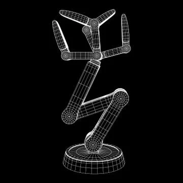 Robotic arm vector Stock Illustration