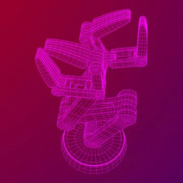 Robotic arm vector Stock Illustration