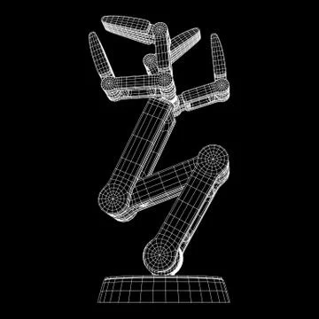 Robotic arm vector Stock Illustration