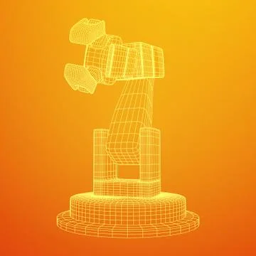 Robotic arm vector 스톡 일러스트