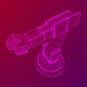 Robotic arm vector Stock Illustration