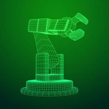 Robotic arm vector Ilustración de archivo