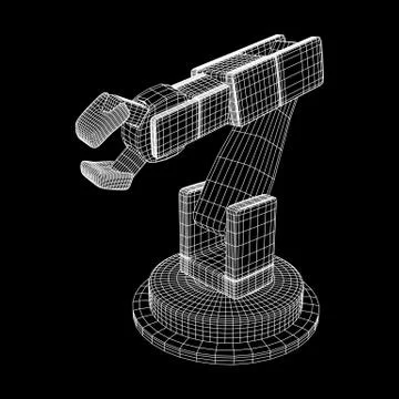 Robotic arm vector Stock Illustration