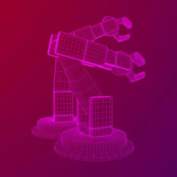 Robotic arm vector Ilustración de archivo
