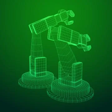 Robotic arm vector Stock Illustration
