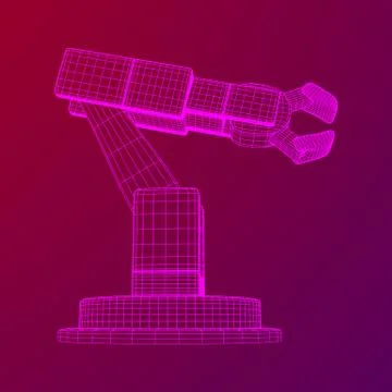 Robotic arm vector Stock Illustration