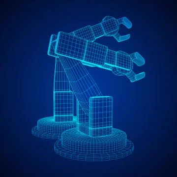 Robotic arm vector Ilustración de archivo