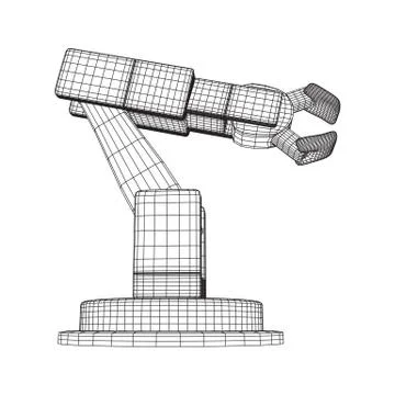 Robotic arm vector Stock Illustration