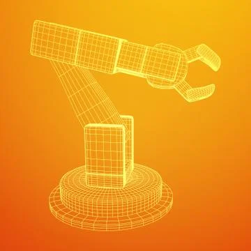 Robotic arm vector Stock Illustration